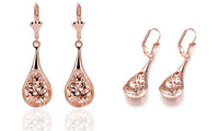 18K Rose-Gold Plated Bohemian Laser Cut Drop Earrings, Earring, Golden NYC Jewelry, Golden NYC Jewelry jewelryjewelry deals, swarovski crystal jewelry, groupon jewelry,, jewelry for mom,