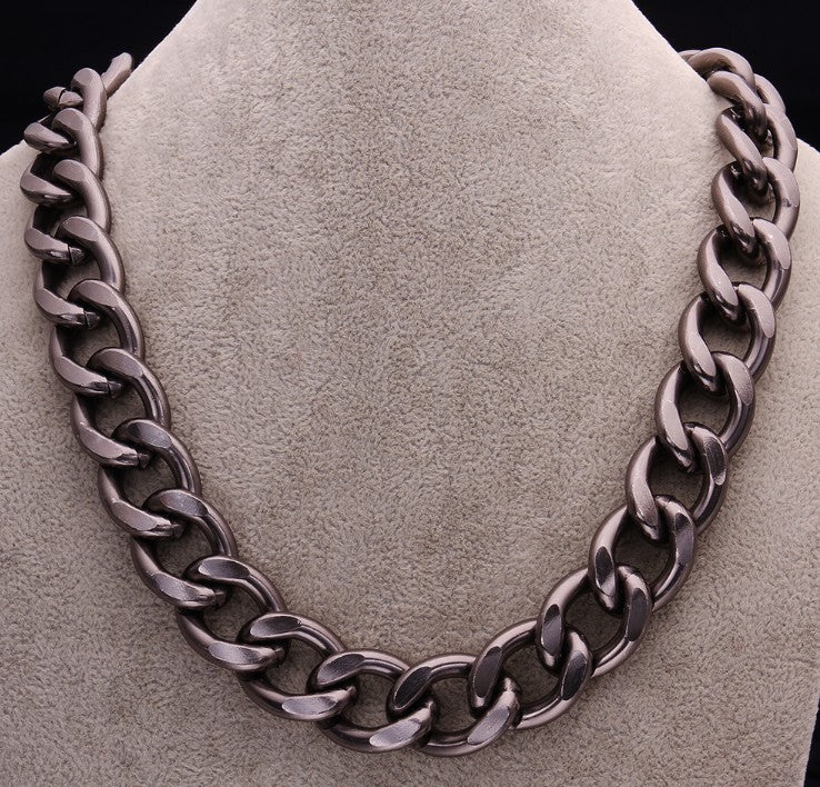 Black Gold Plated Large Figaro Chain, Chains, Golden NYC Jewelry, Golden NYC Jewelry jewelryjewelry deals, swarovski crystal jewelry, groupon jewelry,, jewelry for mom, 