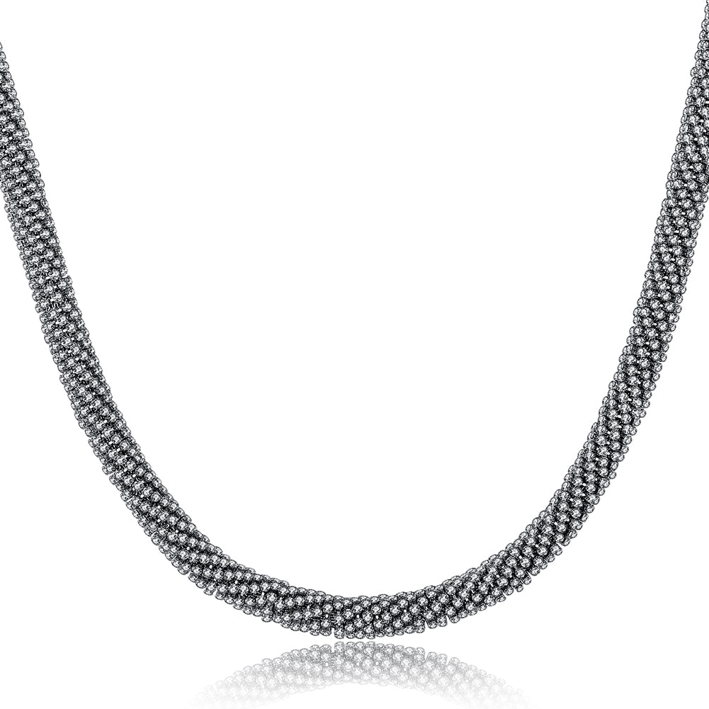 Black Gold Plated Mesh Chain, , Golden NYC Jewelry, Golden NYC Jewelry jewelryjewelry deals, swarovski crystal jewelry, groupon jewelry,, jewelry for mom, 