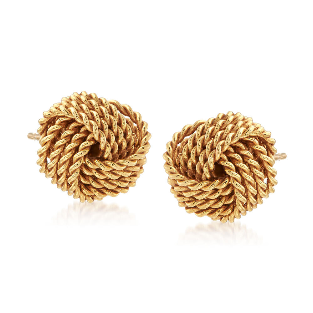 Mesh Twist Knot Stud Earring