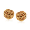 Mesh Twist Knot Stud  Earring