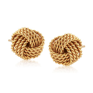 Mesh Twist Knot Stud  Earring