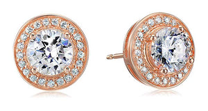 Halo Stud Earrings with Swarovski Crystals with FREE Gift Box, , Golden NYC Jewelry, Golden NYC Jewelry  jewelryjewelry deals, swarovski crystal jewelry, groupon jewelry,, jewelry for mom, 