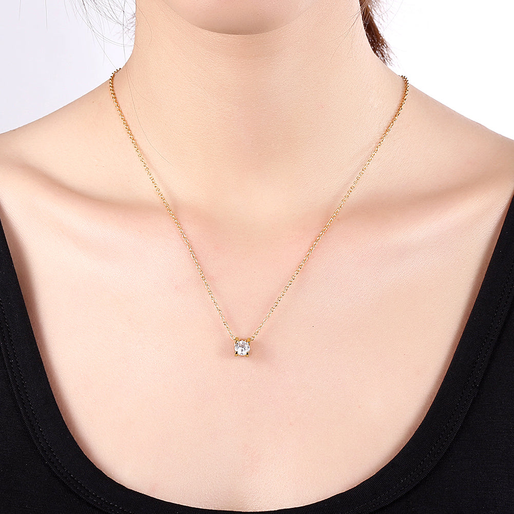 Diamond Created Necklace in 18K White Gold Plated, Necklace, Golden NYC Jewelry, Golden NYC Jewelry jewelryjewelry deals, swarovski crystal jewelry, groupon jewelry,, jewelry for mom,