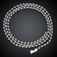 Stainless Steel Beaded Chain Necklace