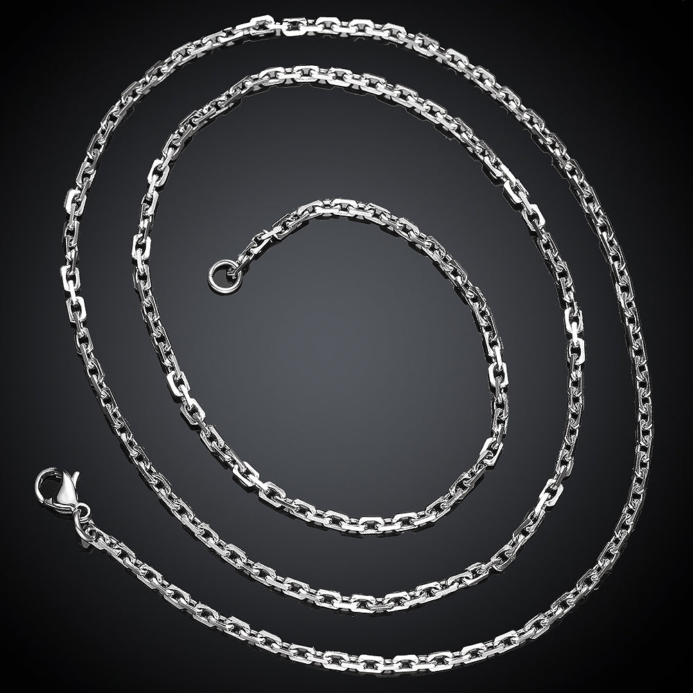 Stainless Steel 2.3mm Link Chain Necklace