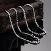 Stainless Steel 2mm Singapore Twist Chain Necklace