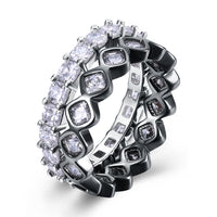 Duo Swarovski Elements Band Rings, , Golden NYC Jewelry, Golden NYC Jewelry jewelryjewelry deals, swarovski crystal jewelry, groupon jewelry,, jewelry for mom, 