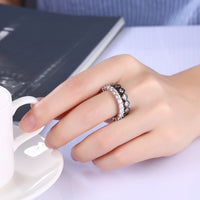 Duo Swarovski Elements Band Rings, , Golden NYC Jewelry, Golden NYC Jewelry jewelryjewelry deals, swarovski crystal jewelry, groupon jewelry,, jewelry for mom, 