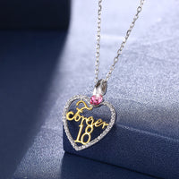 Sterling Silver Forever 18 Swarovski Crystal Necklace