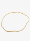 Tennis Necklace and Bracelet Set made With Austrian Crystals with Luxe Box - 18K Gold