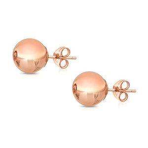 6mm Classic Ball Stud Earring - 14K Rose Gold Plated, Earring, Golden NYC Jewelry, Golden NYC Jewelry  jewelryjewelry deals, swarovski crystal jewelry, groupon jewelry,, jewelry for mom,