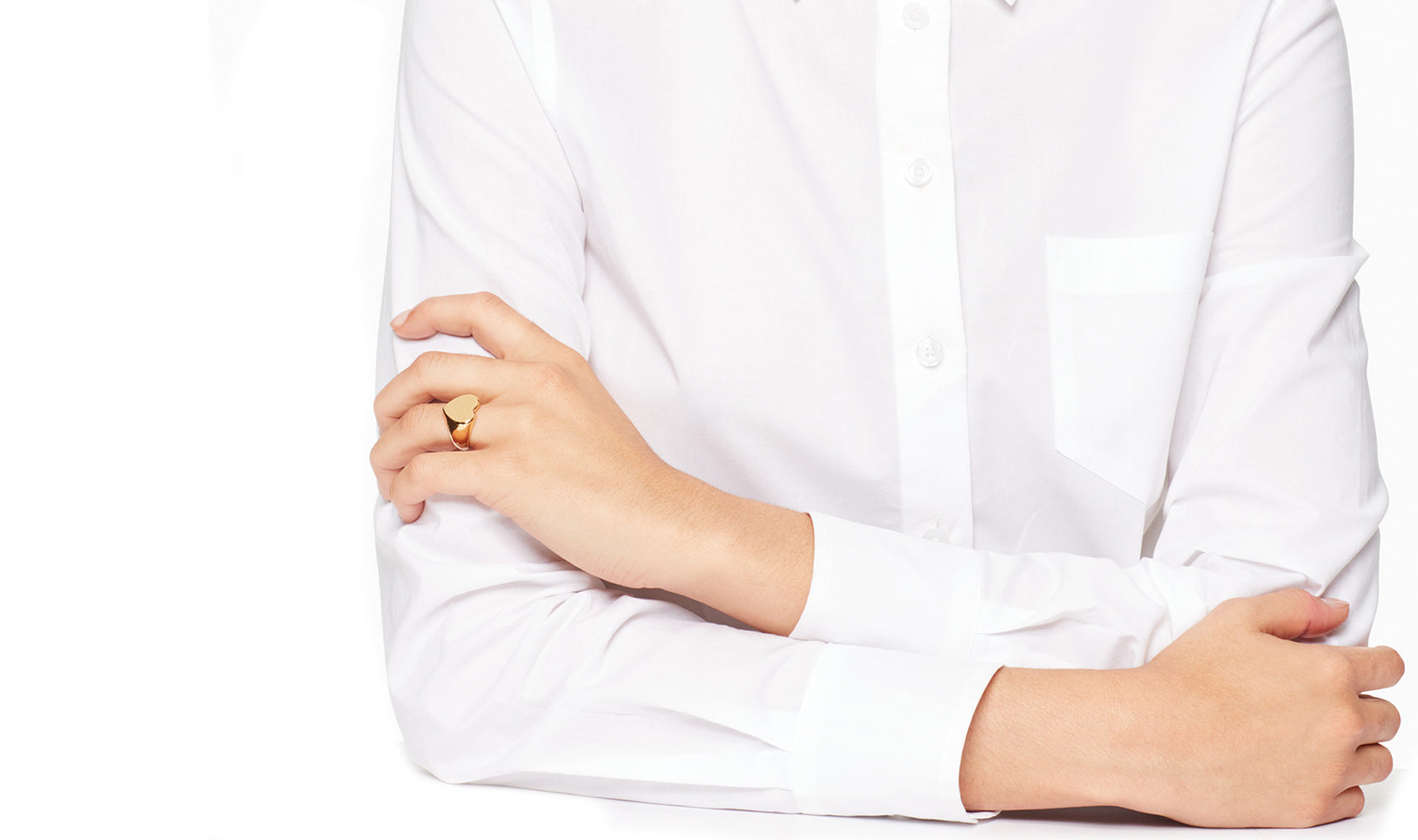 Heart Signet Ring in 18K Gold Plated, Ring, Golden NYC Jewelry, Golden NYC Jewelry jewelryjewelry deals, swarovski crystal jewelry, groupon jewelry,, jewelry for mom,