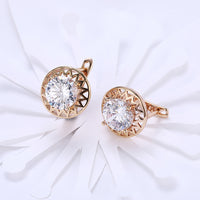 Swarovski Elements Laser Cut Clip On Earrings