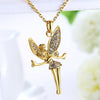 Tinkerbell Classic Necklace Embellished with Austrian Crystals in 18K Gold Plated