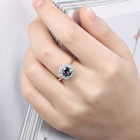 Floral Shaped Mystic Topaz Ring, , Golden NYC Jewelry, Golden NYC Jewelry jewelryjewelry deals, swarovski crystal jewelry, groupon jewelry,, jewelry for mom, 