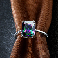 Classic Emerald Cut Ring in 18K White Gold, , Golden NYC Jewelry, Golden NYC Jewelry jewelryjewelry deals, swarovski crystal jewelry, groupon jewelry,, jewelry for mom,