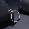 Sterling Silver Dangling Circular Ring