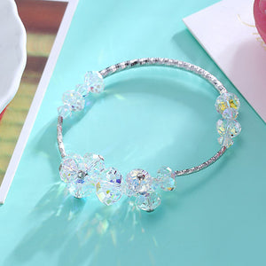 Aurora Borealis Stones Sterling Silver Bubble Bracelet, Bracelet, Golden NYC Jewelry, Golden NYC Jewelry  jewelryjewelry deals, swarovski crystal jewelry, groupon jewelry,, jewelry for mom, 