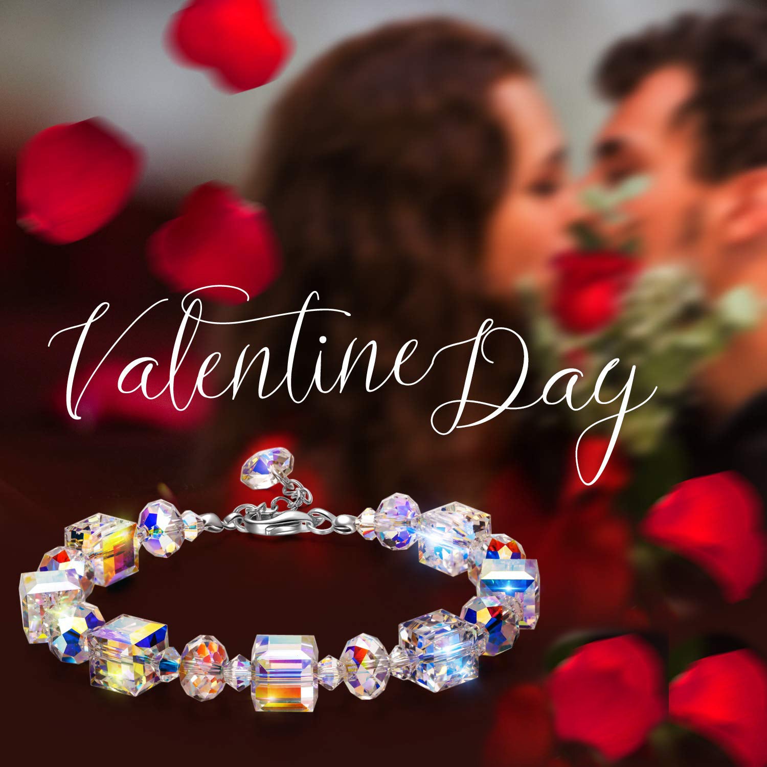 Auroa Boriles Cube and Sphere Adjustable Bracelet in 18K White Gold Plated, Bracelet, Golden NYC Jewelry, Golden NYC Jewelry jewelryjewelry deals, swarovski crystal jewelry, groupon jewelry,, jewelry for mom,