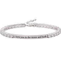 I Love you to the Moon & Back Swarovski Elements Bracelet
