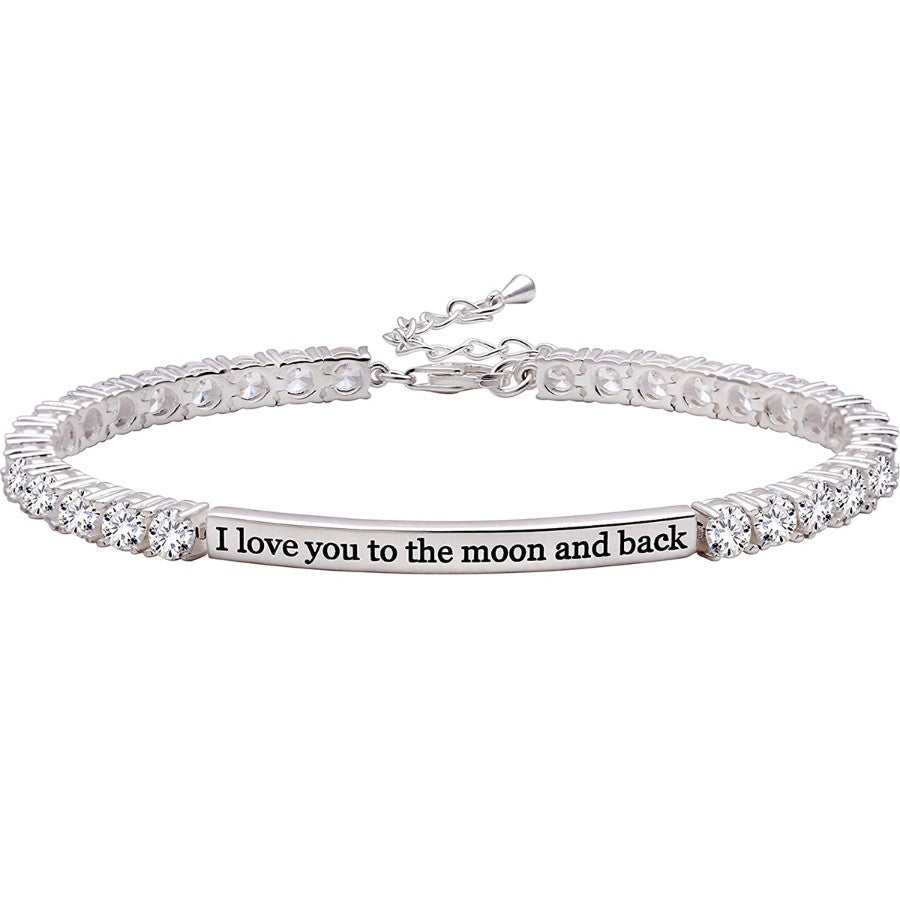I Love you to the Moon & Back Swarovski Elements Bracelet