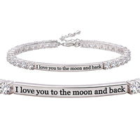 I Love you to the Moon & Back Swarovski Elements Bracelet
