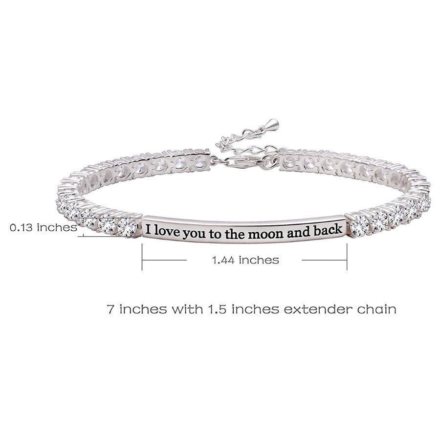 I Love you to the Moon & Back Swarovski Elements Bracelet