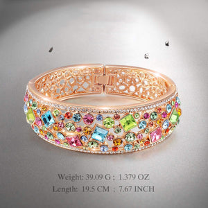 Bregenz Rainbow of Life Bangle in 18K Rose Gold Plated