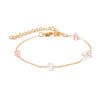 5 Piece Pink Crystal Celestial Bracelet Set