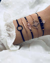 Searching For The Stars Black Marble 5 Piece Bracelet
