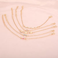 5 Piece Cute & Kitschy Pave Minimalist Bracelet Set