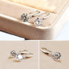 Stunning Swarovski Crystal Drill Drop Earring in 18K White Gold Plated