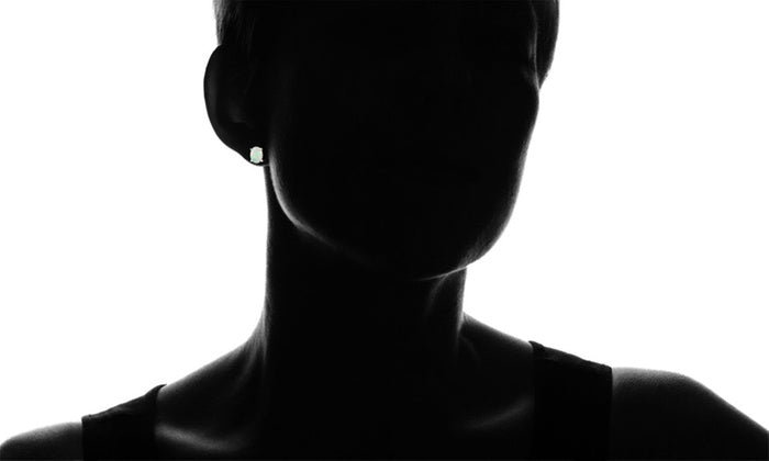 3.00 CT Oval Cut Opal Stud Earring in 18K White Gold Plated, Earring, Golden NYC Jewelry, Golden NYC Jewelry jewelryjewelry deals, swarovski crystal jewelry, groupon jewelry,, jewelry for mom,