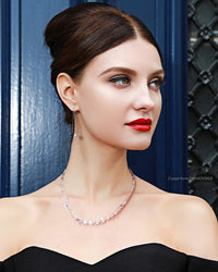 Aurora Borealis Swarovski Elements Dangling Earrings in 18K White Gold, earr, Golden NYC Jewelry, Golden NYC Jewelry jewelryjewelry deals, swarovski crystal jewelry, groupon jewelry,, jewelry for mom,