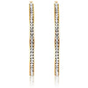 3" Classic Inside Out Pave Hoop Earring