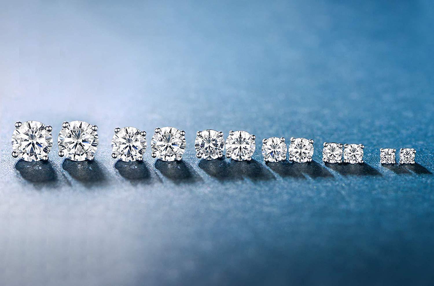 5 Pack Set 4 Prong Stud Earring
