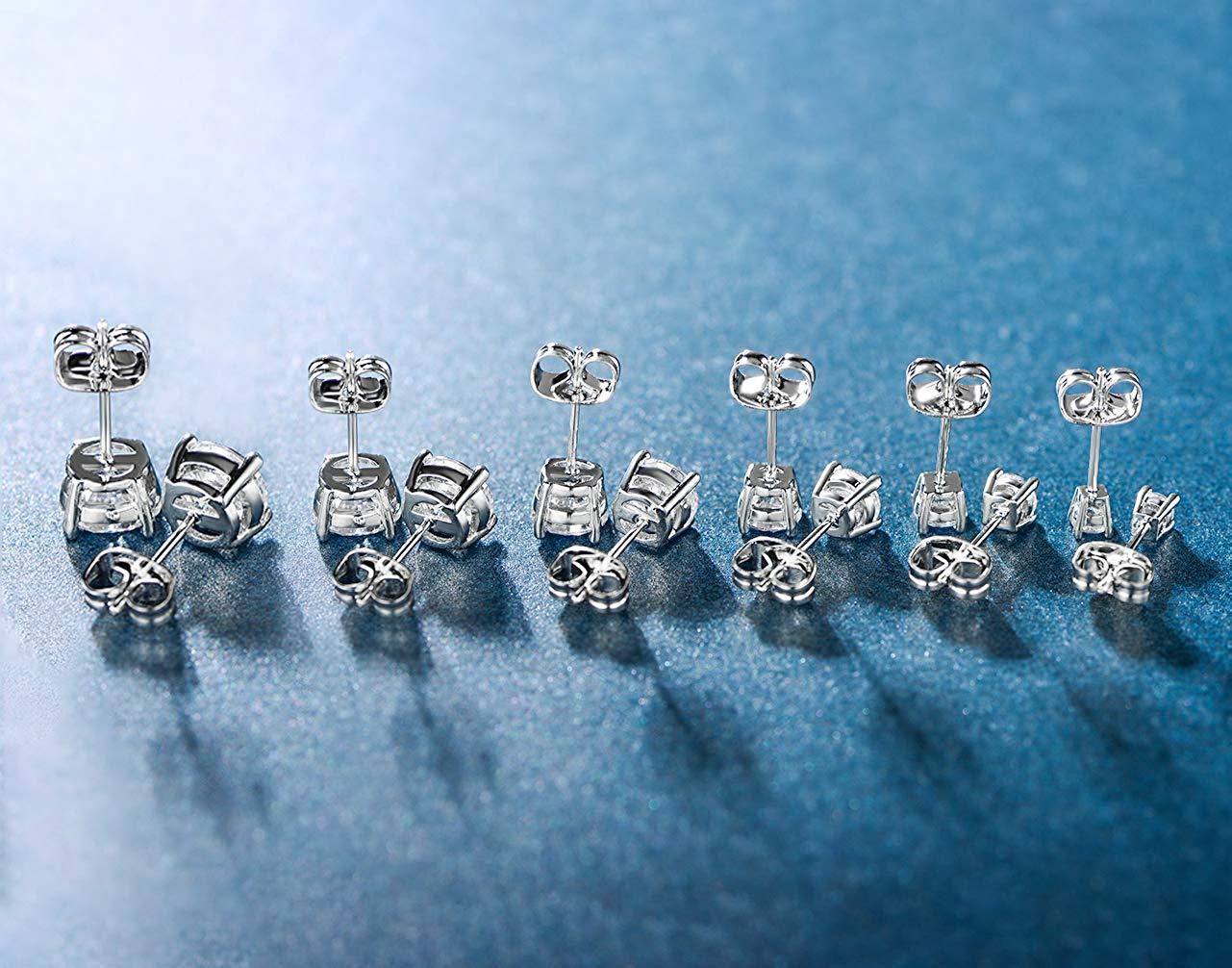 5 Pack Set 4 Prong Stud Earring