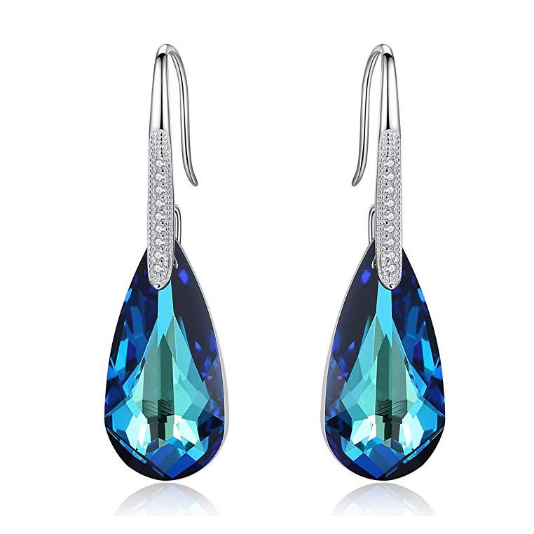 Bermuda Blue Stone Drop Earring