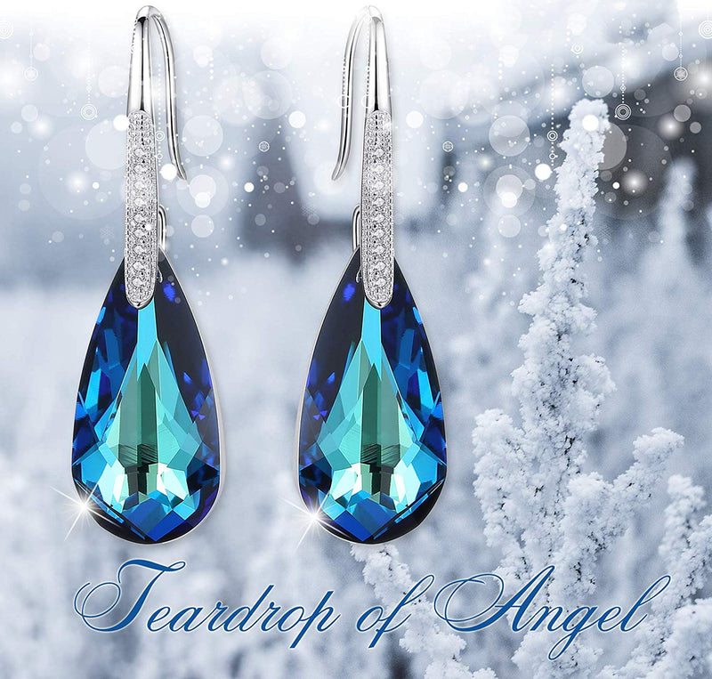 Bermuda Blue Stone Drop Earring