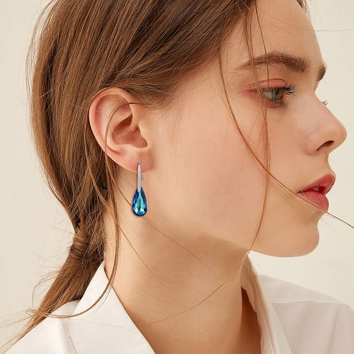 Bermuda Blue Stone Drop Earring