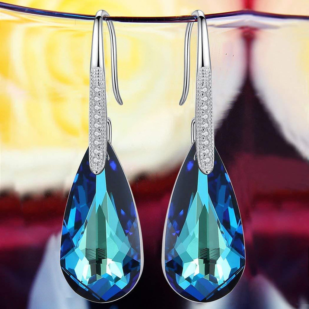 Bermuda Blue Stone Drop Earring