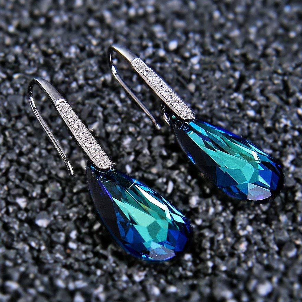 Bermuda Blue Stone Drop Earring
