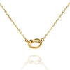 Trendy Twist Necklace 18"  - 14K Gold Plated
