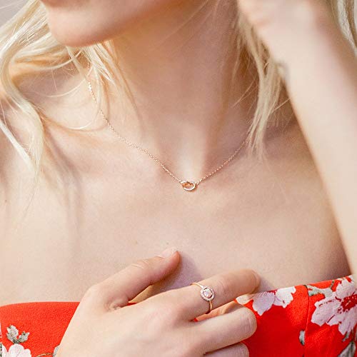 Trendy Twist Necklace 18"  - 14K White Gold Plated