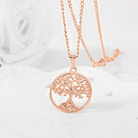 Bohemian Filigree Tree Of Life Necklace Set in 14K Rose Gold, , Golden NYC Jewelry, Golden NYC Jewelry  jewelryjewelry deals, swarovski crystal jewelry, groupon jewelry,, jewelry for mom,