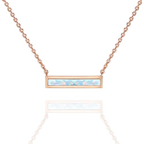 Bohemian Design Simulated Opal Bar Necklace in 18K Gold - 2 Styles, , Golden NYC Jewelry, Golden NYC Jewelry  jewelryjewelry deals, swarovski crystal jewelry, groupon jewelry,, jewelry for mom,