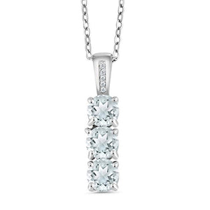 3.00 CT Triple Stone Drop White Topaz Necklace in 18K White Gold Plated, Necklace, Golden NYC Jewelry, Golden NYC Jewelry  jewelryjewelry deals, swarovski crystal jewelry, groupon jewelry,, jewelry for mom,