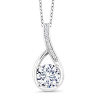 Classic Teardrop Pave Necklace Embellished with Swarovski Elements in 18K White Gold Plated, Necklace, Golden NYC Jewelry, Golden NYC Jewelry jewelryjewelry deals, swarovski crystal jewelry, groupon jewelry,, jewelry for mom,