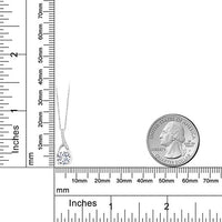 Classic Teardrop Pave Necklace Embellished with Swarovski Elements in 18K White Gold Plated, Necklace, Golden NYC Jewelry, Golden NYC Jewelry jewelryjewelry deals, swarovski crystal jewelry, groupon jewelry,, jewelry for mom,